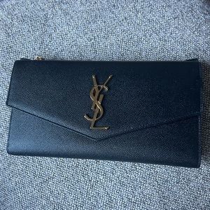 Barely used authentic YSL large wallet